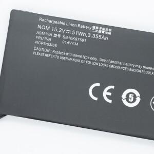 SUOZHAN 01AV434 15.2V 51WH 3355mAh 노트북 배터리 레노버 씽크패드 요가 370 X380 SB10K97591