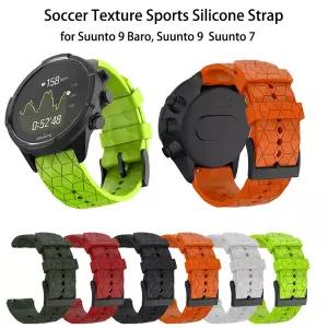 호환 Suunto 9 Baro 9 Spartan 실리콘 스트랩 Suunto 7Sports 스마트 시계 교체용 손목 밴드