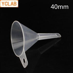 YCLAB-40mm 깔때기 PP 플라스틱 샤프 헤드 폴리프로필렌 실험실 화학 장비