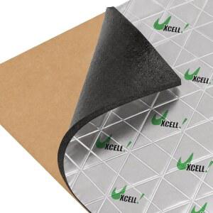 uxcell 6.5 평방피트 자동차 소음 차단 매트 단열 감쇠 394mil | 40x24인치, 방음, 진동 패널, 흡수, 열 매트, 자가 접착식, 알루미늄 호일 폼 패드