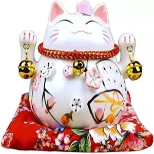 도자기 행운 고양이 마네킹 금전 상자 공예품 홈 데코 장 선물용 대략 47 x 43 43인치 2 cm 길이 너비 높이