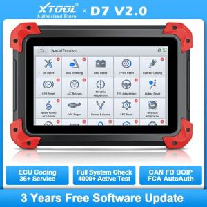 XTOOL D7 자동차 스캐너 ECU 코딩 양방향 전 시스템 차량 진단 도구 키 프로그래머 DOIP CAN FD 36+ 서비스