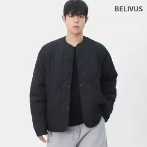 빌리버스 웰론 웨이브 블랙 퀼팅 경량 패딩 BHZ033