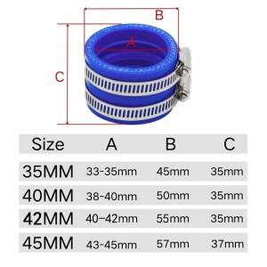 35mm/40mm/42mm/45mm 입구 파이프 흡기 TM KR PE NSR PWM 34PJ KEIHIN OKO KOSO 오토바이 기화기 고무 어