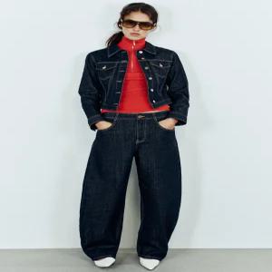ZARA Z1975 데님 스웨이드 재킷 - 블루 7926/052/407