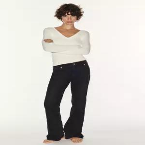 ZARA TRF 로우라이즈 부츠컷 청바지 - 블랙 4060/212/800 382843