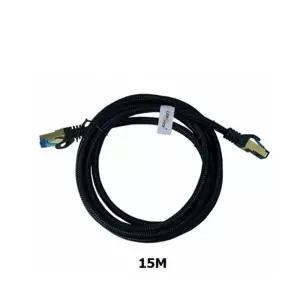 CAT.7 산업용 망사 랜케이블 LSZH 10G Gold blue 15M분배기 케이블선 PC 연결 랜선 컴퓨터 공유기 인터넷 L