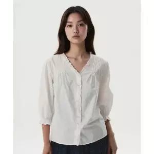 WHO.A.U Frill Blouse / WHBLG3833F
