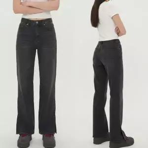 [하프클럽/]여성 캣워싱 스판 밑단트임 부츠컷 데님팬츠 B 트임팬츠 청바지