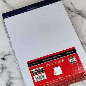 브랜빌 옥스포드 노트/리갈패드-무선 A4 60매 10권 노트패드 문구반점 절취선 연습장 nh44C3B