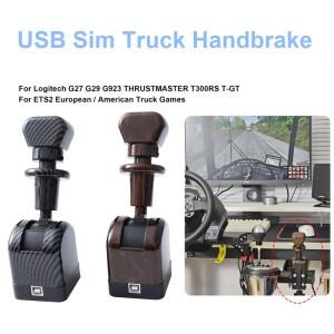 USB Sim 핸드 에어 브레이크 주차 스위치 제어 밸브 레버, ETS2 ATS 유럽 미국 트럭 시뮬레이터 PC 게임 OM