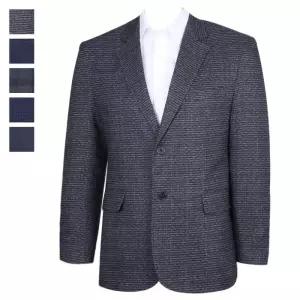 [리빌모아]남자 국산 중년 패턴 정장 콤비 자켓 SB-COA-LV35-블루그레이-R