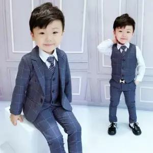 아기 남아 유아 80호부터 170호 도령신사정장 3종 세트