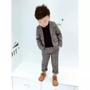 남아 유아 아동 체크 데일리 무늬정장 3종세트 (남여공용)