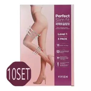 [롯데백화점]비비안 (10족set) 퍼팩트 슬림핏 1단계 압박스타킹 PH2451