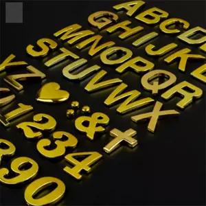 NR 알파벳스티커 금색 1P 영어이니셜