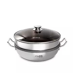 [키친아트]고품질 키친아트 일품 통3중 스테인레스 찜냄비 찜솥 30cm 찜냄비 찜솥 양수 WFHP8DW