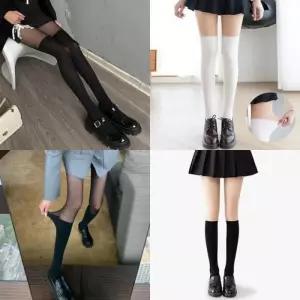 [에코파트너]시스루 페이크투톤스타킹 오버니삭스 슬림 팬티스타킹 투톤스타킹 여성스타킹 페이크스타킹 니