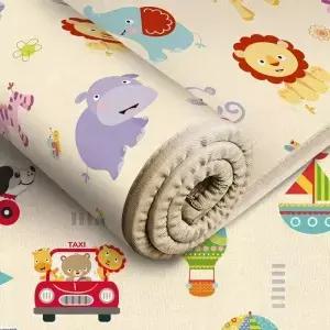 200x180/180x150/180x120cm 놀이 매트 두꺼운 안전 친화적 인 크롤링 접이식 카펫 러그 Playmat
