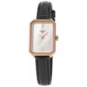 Tissot 티쏘 t160.110.36.113.00 SRV 30mm 화이트 자개 다이얼 가죽 스트랩 여성용