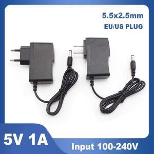 CCTV 카메라 라우터 충전기 모니터 전원 공급 어댑터, 5.5mm AC DC 5V 1A, 1000ma EU 미국 플러그