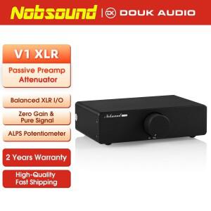 Nobsound VOL-3 / V1-XLR HiFi 패시브 프리앰프 가변 오디오 감쇠기 RCA/XLR 스테레오 볼륨 컨트롤러