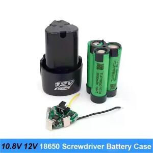 뜨거워요! 새로운 10.8V 12V 스크류드라이버 드릴 배터리 케이스 박스(18650 홀더 브래킷 포함) 3S 30A BM
