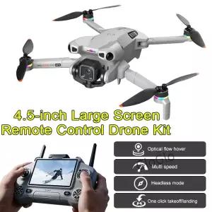 K900 Max 미니 드론 키트 고화질 4.5인치 대형 화면 리모컨 U 브러시리스 장애물 회피 쿼드콥터 비행기