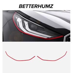 BMW X3 G45 G48 2025 2026용 헤드라이트 눈썹 장식 스트립 PET 변색 필름 스티커 튜닝 자동차 외부 액세서