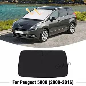 푸조 5008 2009-2016 자동차 앞 유리 접이식 차양 커버 창문 차양막 자외선 차단 액세서리