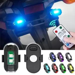 오토바이 드론 스트로브 라이트 무선 제어 USB LED 충돌 방지 자전거 항공기 비행 미니 경고 신호등