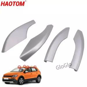 VW CR 용 루프 랙 커버 2007 2008 2009 2010 2011 전면 후면 왼쪽 오른쪽 지붕 수화물 바 레일 엔드 쉘
