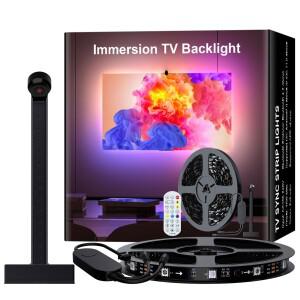 카메라가 장착된 침수형 TV 백라이트, 스마트 주변 조명 RGB 동기화 Led 램프 룸
