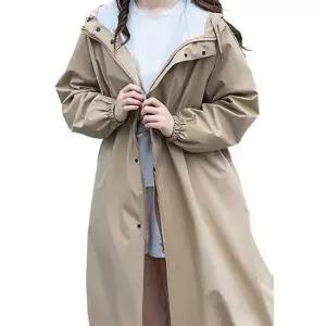 레인 프리미엄 레인코트 바람막이 남녀공용 카키 L