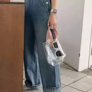 포인트 핸들 투명 가방 소 투명숄더백 투명백 비치백