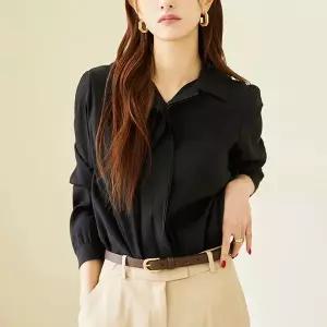 [클라비스] 카라 러플 블라우스 CVBWE1203M-T