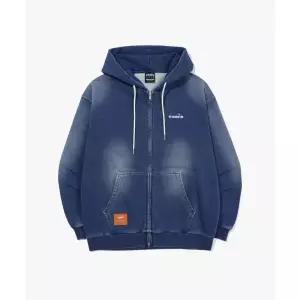디아도라 diadora 이큅 워싱 데님 후드집업 자켓 청 D6123LFT29DNM 518706