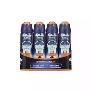 퓨전프로글라이드 센서티브 2in1 면도젤 170g x 4/쉐이빙/젤/거품/쉐이브/가정용/폼/겔/크림/데일리/세이브