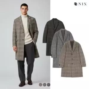 NIX남 울혼방 세미오버핏 싱글 코트FNPWCCO101P