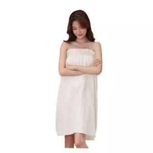 여성용 얇은 샤워가운 목욕 수건 스커트 타올