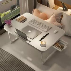 좌식책상 스마트 라운드 좌식 접이식 침대 테이블 3color