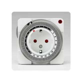 타임스위치 콘센트형 4A 800W 조광기 타이머 차임벨 경보기 h-W6C3F59