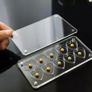 콩알금 케이스 주물금 보석함 주얼리 귀금속 조개 비즈 j-27B60 아크릴 금테크