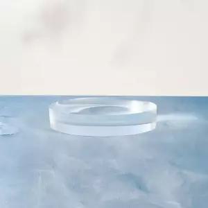 투명재질 원형 플레이트 80x80x5mm 아크릴판 공예재료 재단용 판재 진열대 아크릴받침대 o-56D15