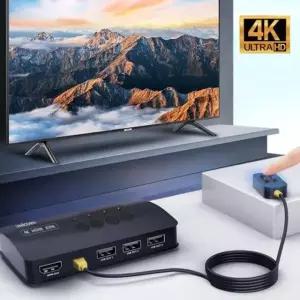 KVM400HV 4포트 4K 유니콘 HDMI KVM스위치