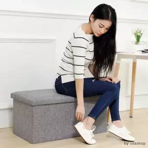 수납의자/패브릭의자정리함(대형)/고급면마