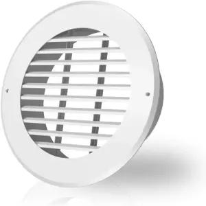 AC 인피니티 월마운트 덕트 그릴 벤트 8인치 화이트 스틸 HVAC 커버 공기 흡입 배기 난방 냉방 재배실 및