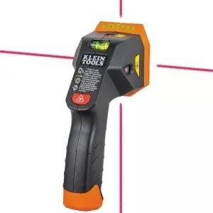 Klein Tools ESF150LL 레벨 스터드 파인더 버블 클래스 3R 5mW 모든 방향 15피트 목재 및 금속 LED 오디오