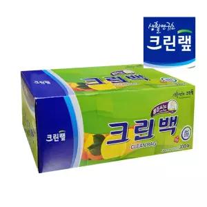 뽑아쓰는 크린백 위생백 비닐봉투 30cmX45cm 대형 300매 1입