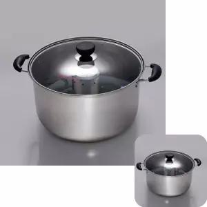 뮤 빨래솥 스텐들통 곰솥냄비 양은 찜솥 찜기 34CM 스팀 소독 삶통 열탕 행주